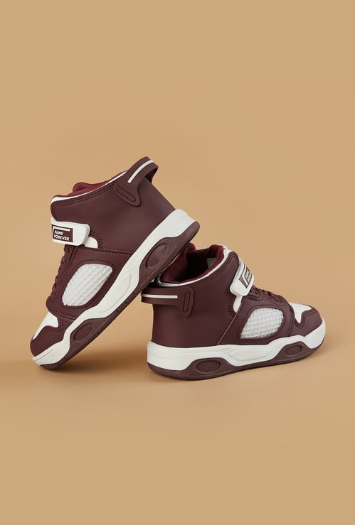 FAME FOREVER Boys Colourblock High-Top Sneakers