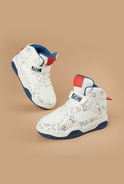 FAME FOREVER Boys Printed High Top Sneakers