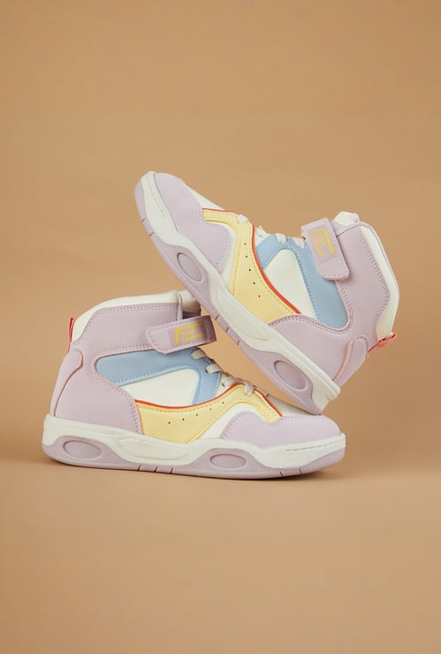 FAME FOREVER Girls Colourblock High-Top Sneakers