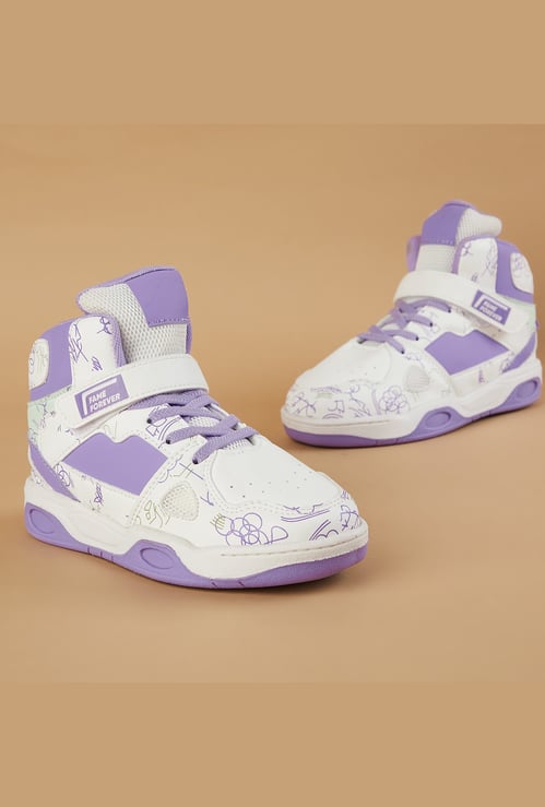 FAME FOREVER Girls Colourblock High-Top Sneakers