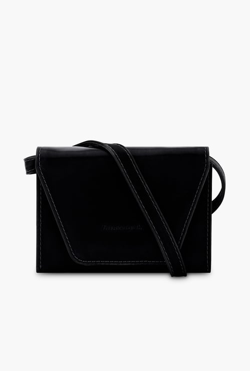 FASTRACK Solid Push-Button Wallet with Sling