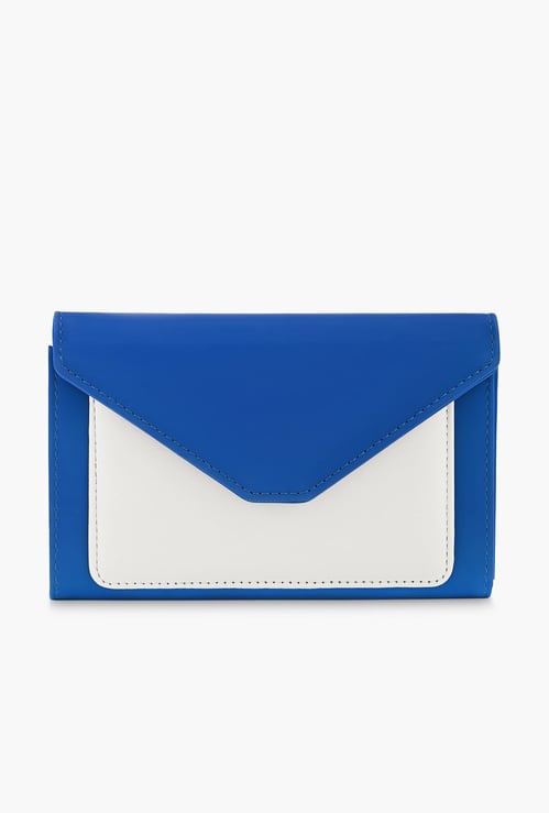 FASTRACK Colourblocked Push-Button Wallet