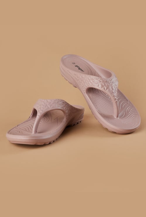 GINGER Textured Flip Flops