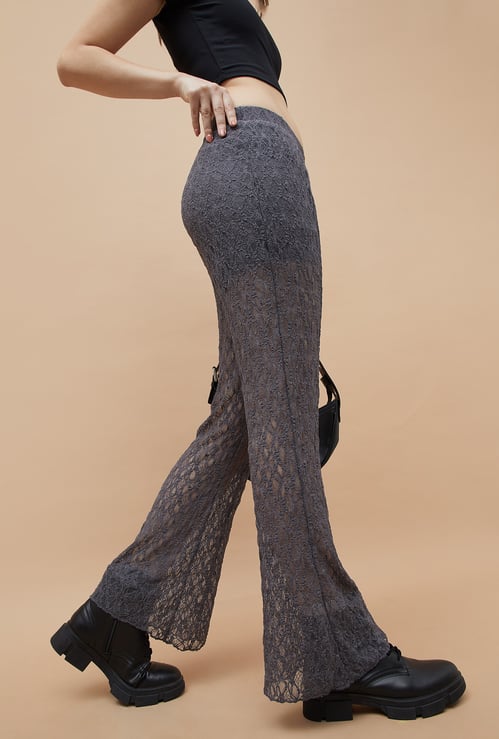 GINGER Lace Flared Trousers