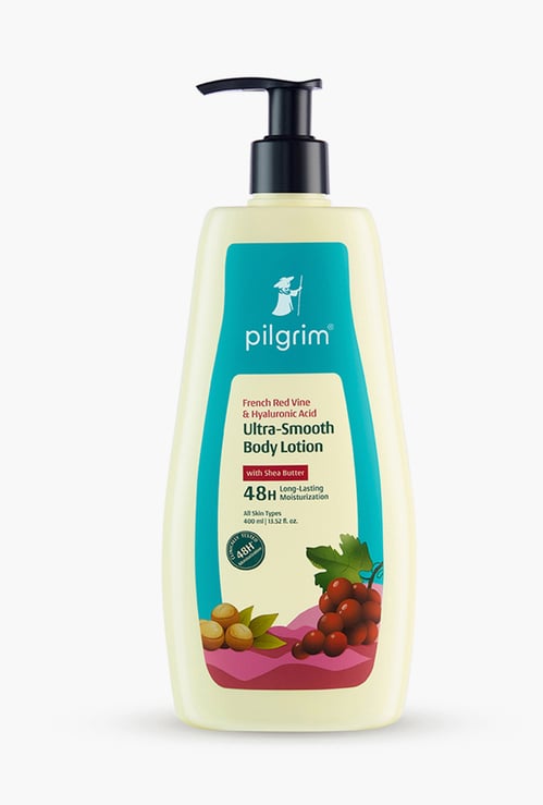 PILGRIM French Red Vine & Hyaluronic Acid Ultra-Smooth Body Lotion - 400ml
