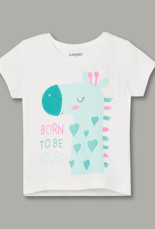JUNIORS Girls Graphic Print T-shirt