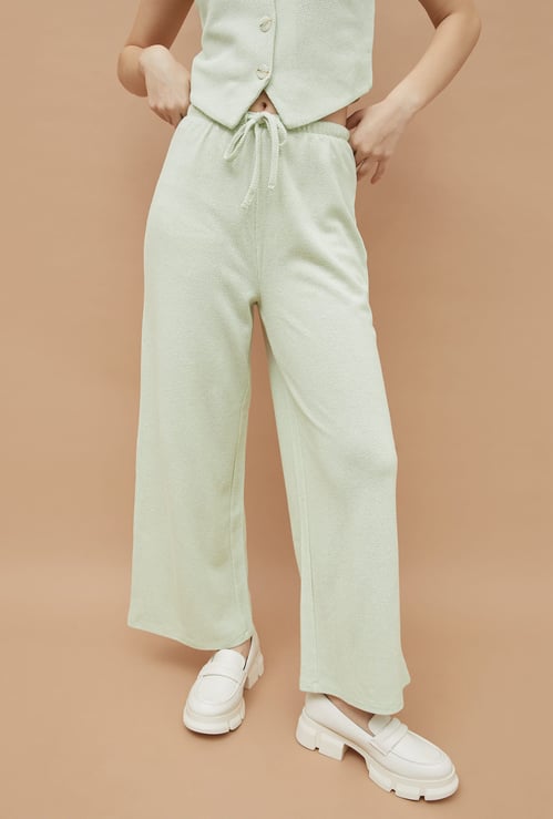 GINGER Knitted Wide Leg Trousers