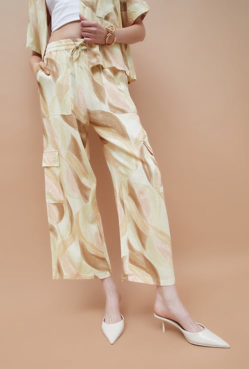 GINGER Printed Straight Fit Cargos
