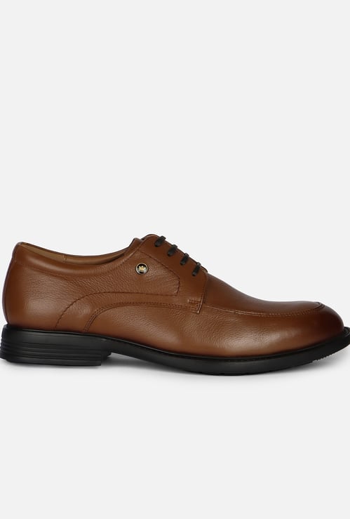 LOUIS PHILIPPE Leather Derby Shoes