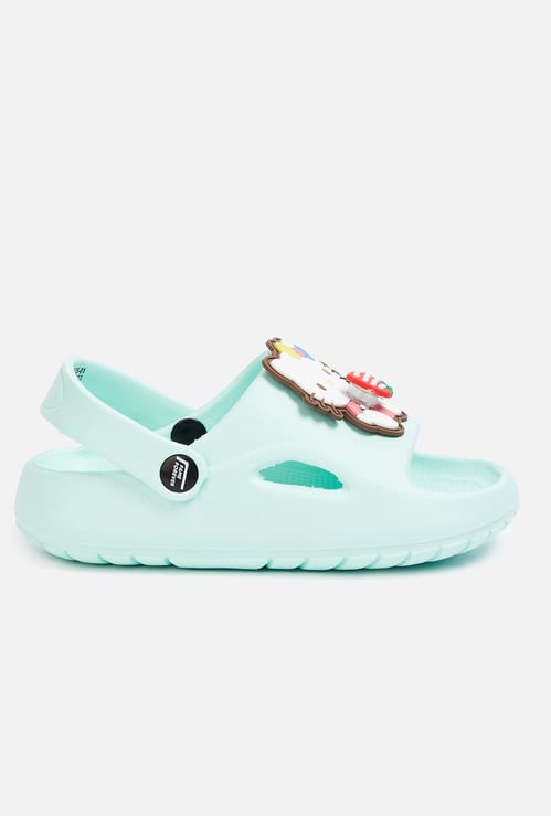 FAME FOREVER Girls Hello Kitty Applique Clogs