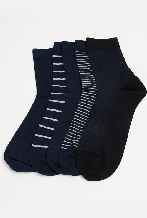 CODE Assorted Crew Length Socks - Pack of 5