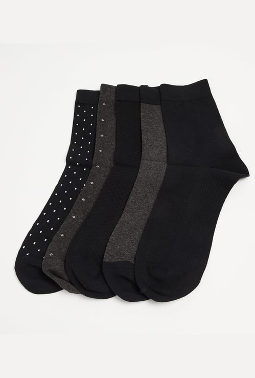 CODE Assorted Crew Length Socks - Pack of 5