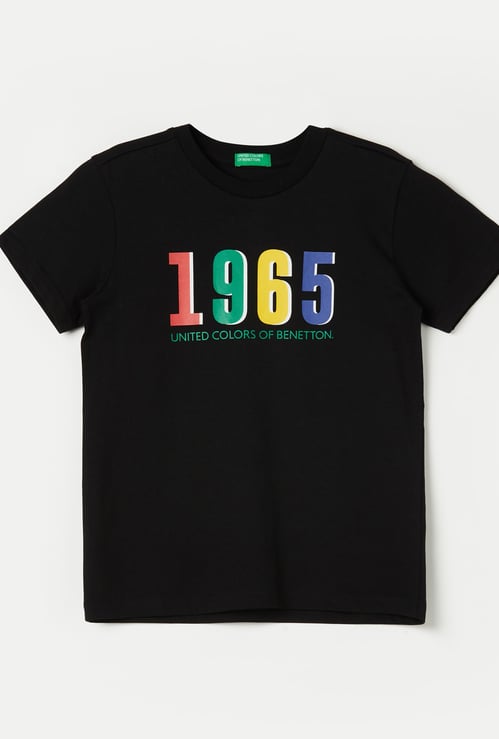 UNITED COLORS OF BENETTON Boys Typographic Print T-shirt