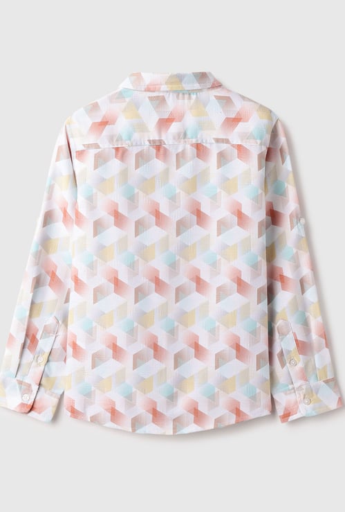 UNITED COLORS OF BENETTON Boys Regular Fit Printed Shirt