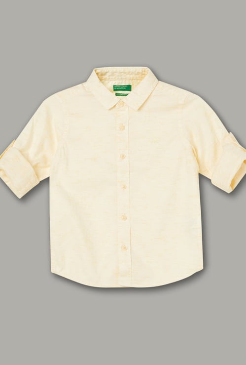 UNITED COLORS OF BENETTON Boys Textured Shirt