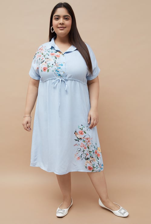 NEXUS Floral Print A-Line Dress