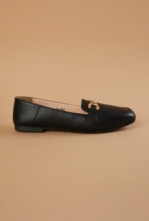 CODE Metal Accent Loafers