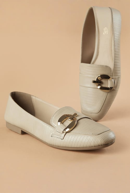 CODE Metal Accent Loafers