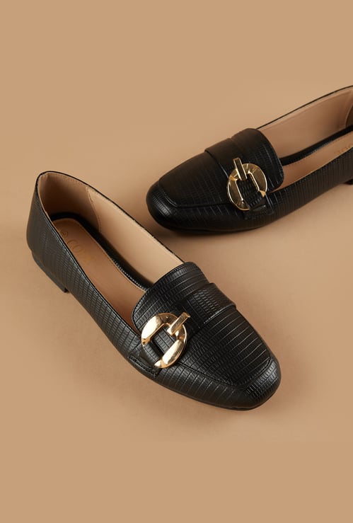 CODE Metal Accent Loafers