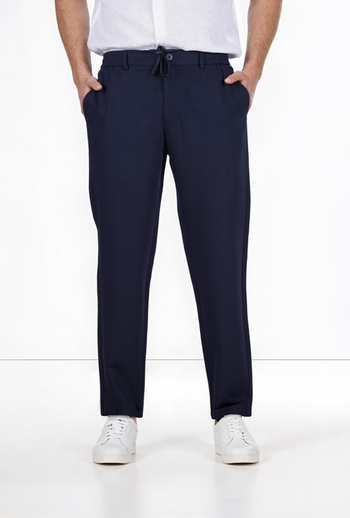 CELIO Solid Regular Fit Trousers