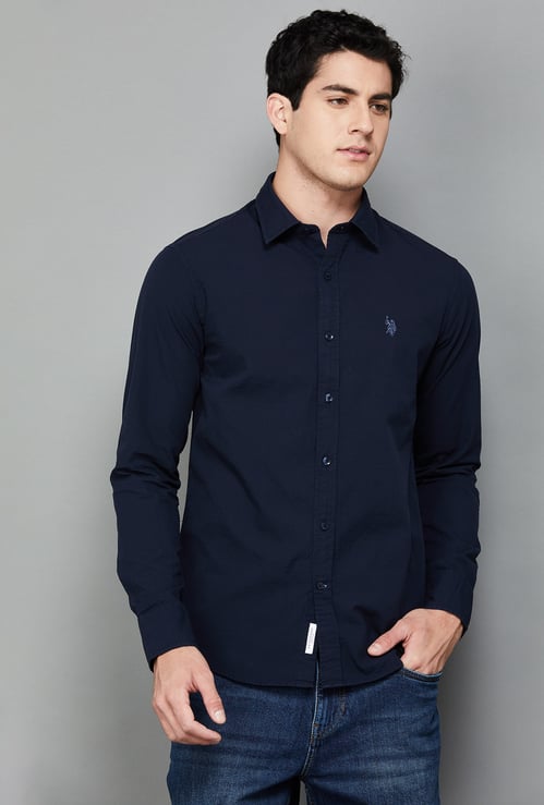 US POLO ASSN Solid Regular Fit Shirt