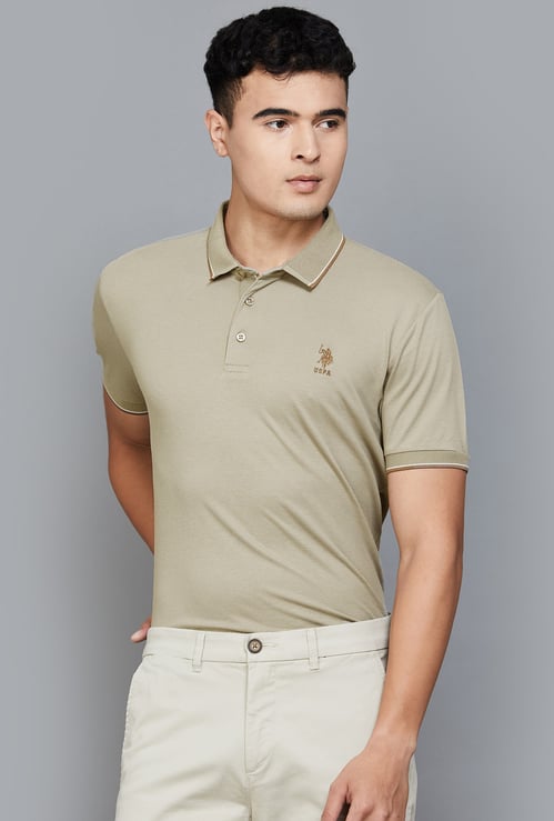 US POLO ASSN Solid Polo T-shirt