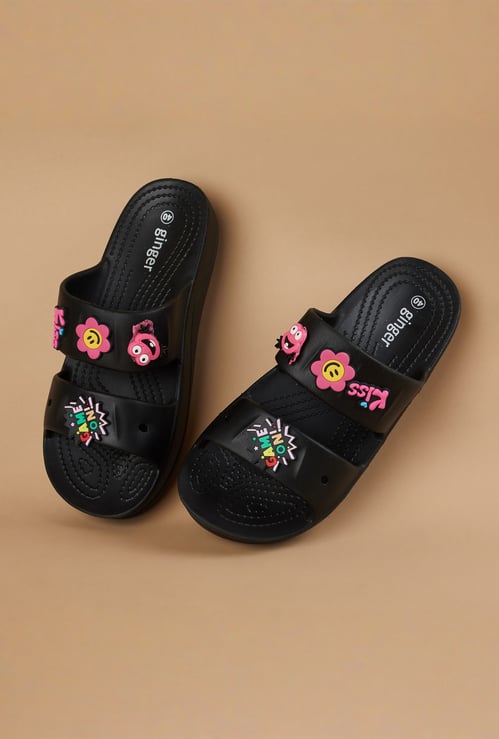 GINGER Charm Appliqued Sandals