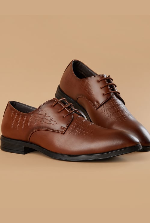 CODE Textured Derby Shoes