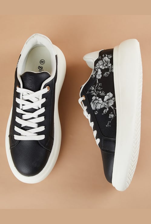 GINGER Floral Print Sneakers