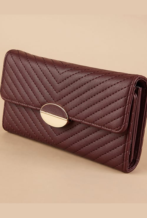 GINGER Textured Three Fold Wallet