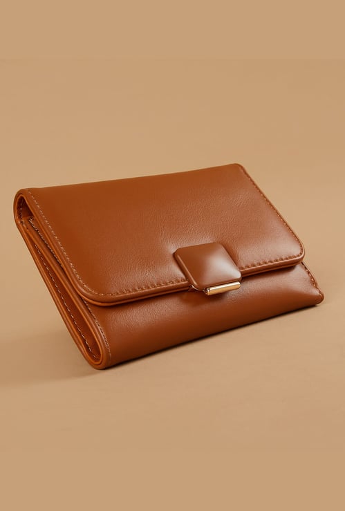 GINGER Solid Tri-Fold Wallet