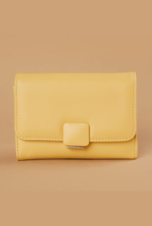 GINGER Solid Tri-Fold Wallet