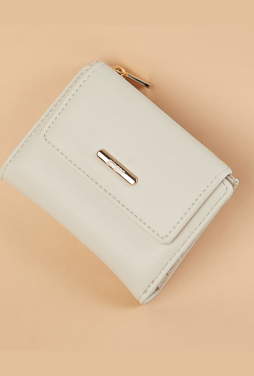 GINGER Solid Three-Fold Wallet