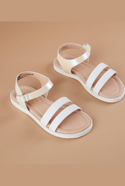 FAME FOREVER Girls Ankle Strap Flats