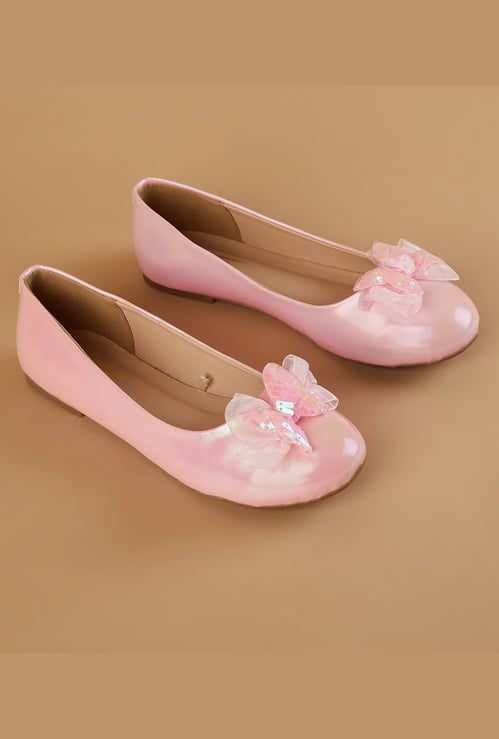FAME FOREVER Girls Butterfly Charm Ballerinas