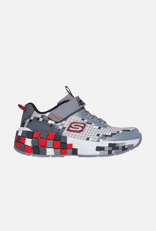 SKECHERS Boys Mega-Craft 3 Pixel Themed Sneakers