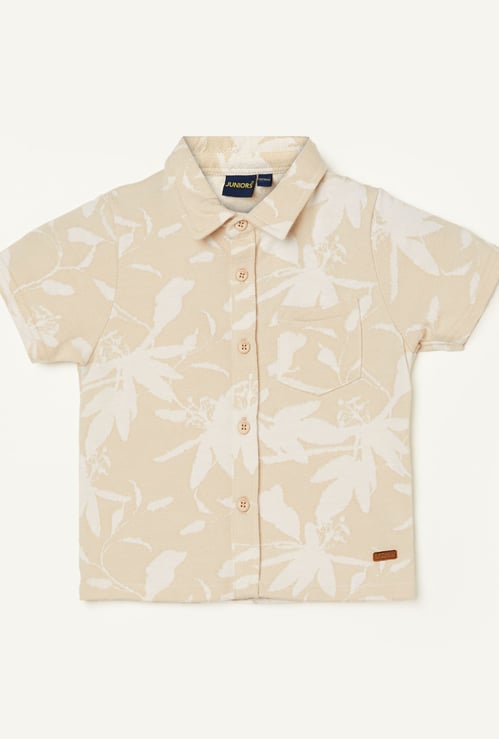 JUNIORS Boys Woven Patterned Shirt