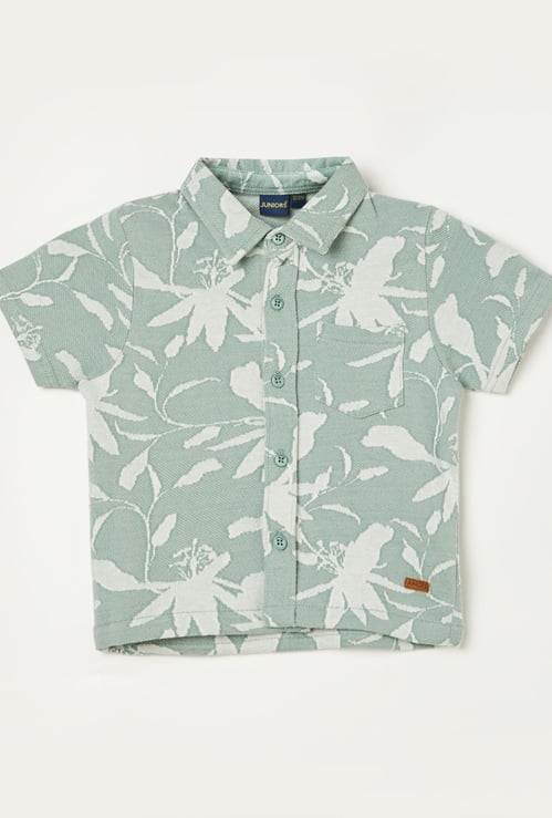 JUNIORS Boys Woven Patterned Shirt