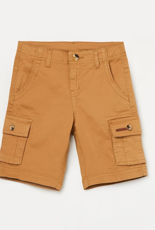 FAME FOREVER Boys Solid Cargo Shorts