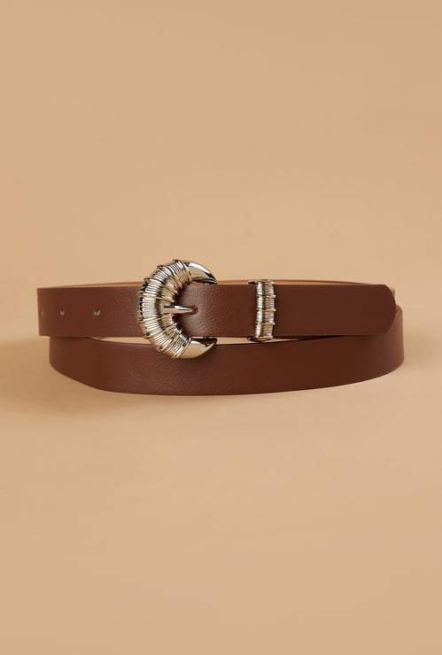 GINGER Engraved Buckle Belt