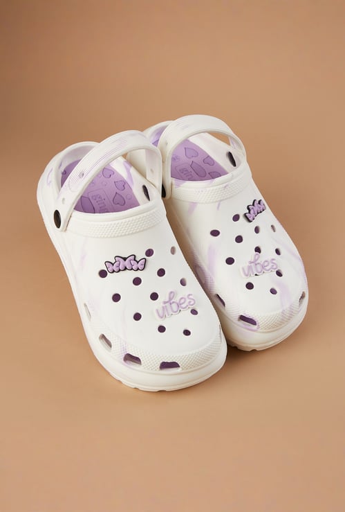 GINGER Printed Clogs with Charms