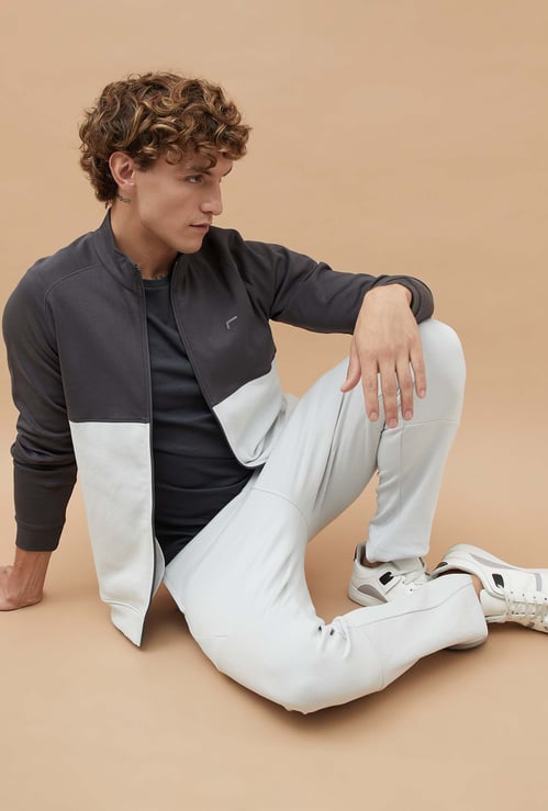 FAME FOREVER ACTIVE Colourblock Zip-Up Sports Jacket