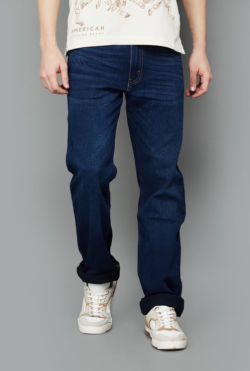 LEVI'S Washed Regular Straight Jeans