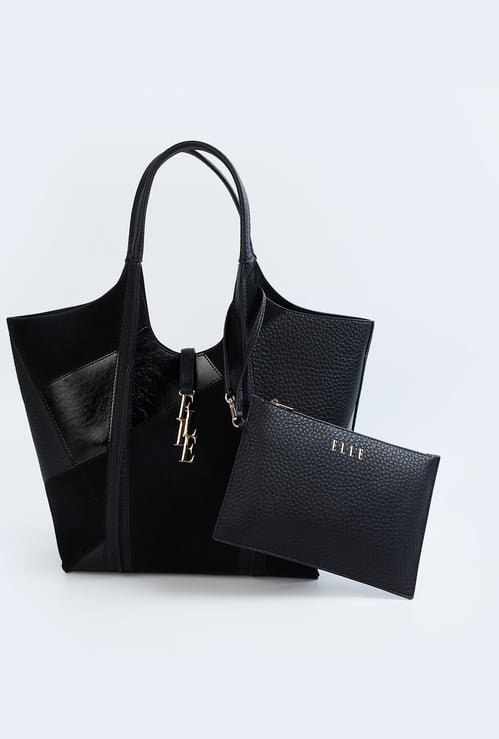 ELLE Colourblock Shoulder Bag with Pouch