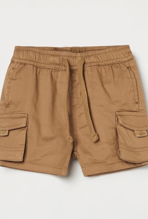 JUNIORS Boys Solid Cargo Shorts