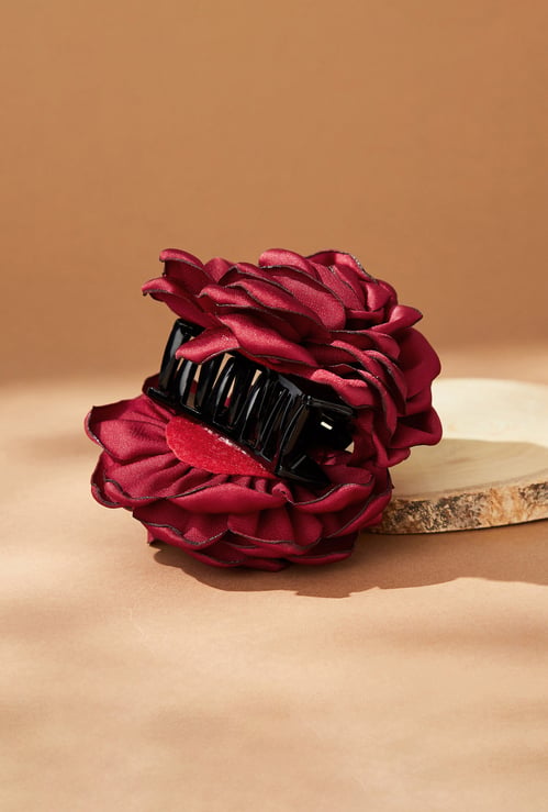 FAME FOREVER Flower-Detail Clutcher