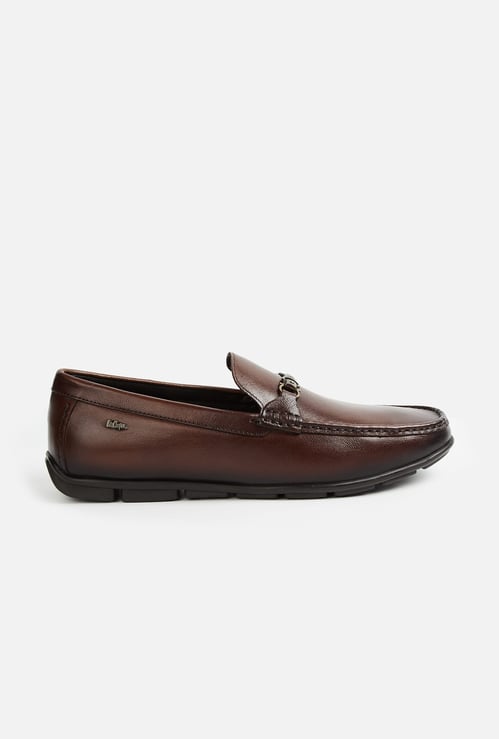 LEE COOPER Leather Bit Loafers