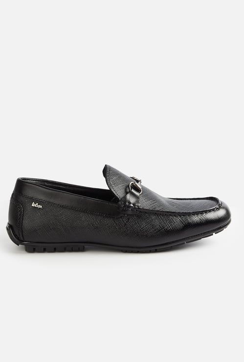 LEE COOPER Leather Horse Bit Loafers