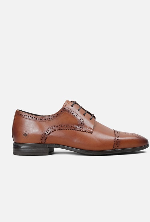 LEE COOPER Leather Derby Shoes