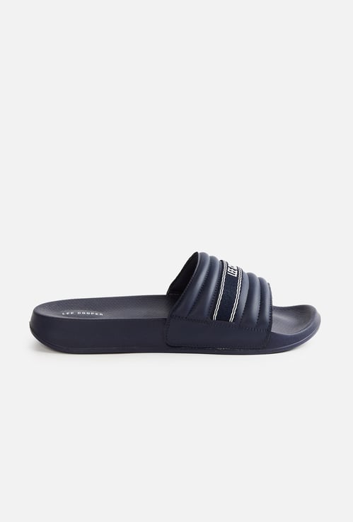 LEE COOPER Quilted Leather Slides